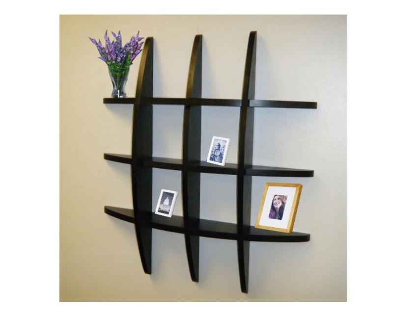 Wooden Tier Rack Wall Shelf